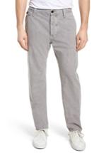 Men's Billy Reid Commentator Straight Fit Chino Pants - Grey