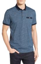Men's Ted Baker London Teller Print Polo (m) - Blue
