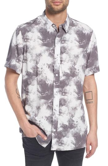 Men's The Rail Print Woven Shirt - Grey