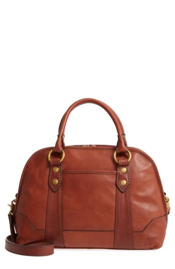 Frye Melissa Domed Leather Satchel - Brown
