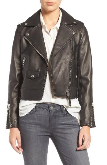 Women's Mackage Leather Moto Jacket