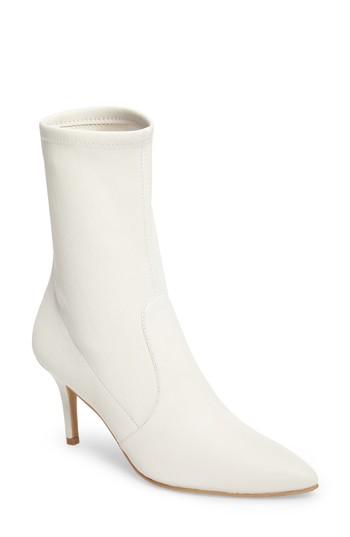 Women's Stuart Weitzman Cling Stretch Bootie M - White