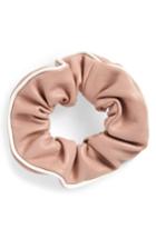 New Friends Colony Clueless Faux Leather Scrunchie, Size - Pink