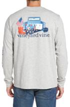 Men's Vineyard Vines Americana Game Day Graphic Long Sleeve T-shirt