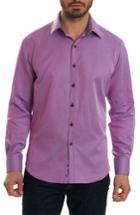 Men's Robert Graham Jobson Fit Sport Shirt, Size Medium - Pink