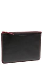 Comme Des Garcons 'marvellous' Leather Zip-up Pouch - Pink