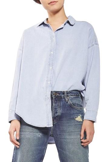 Women's Topshop Elton Denim Shirt