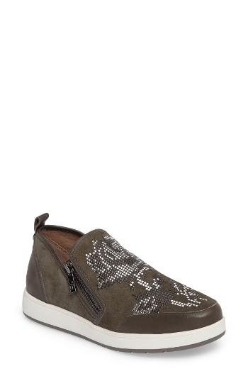 Women's Donald J Pliner Mylasp Embellished Sneaker M - Grey
