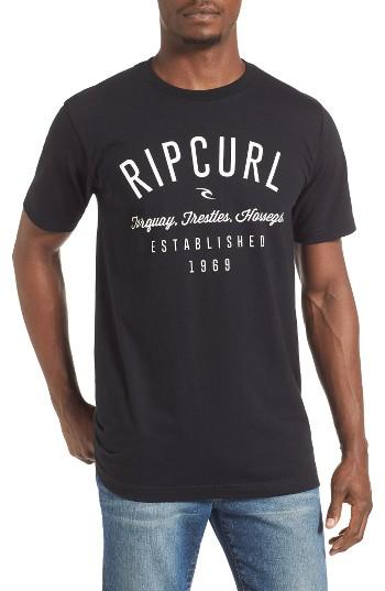 Men's Rip Curl Blender Classic Graphic T-shirt - Black