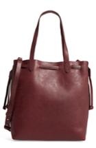 Madewell Medium Drawstring Transport Leather Tote -