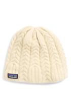 Women's Patagonia Cable Beanie - White