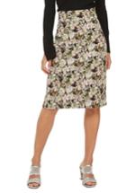 Women's Topshop Floral Palm Print Pencil Skirt Us (fits Like 0) - Pink