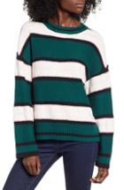 Women's Bp. Everyday Stripe Sweater, Size - Green