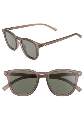 Women's Le Specs No Biggie 45mm Polarized Sunglasses - Matte Pebble