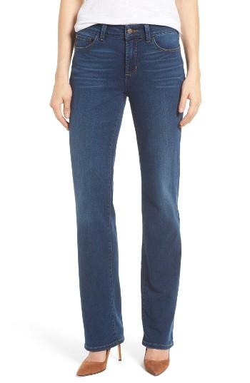 Women's Nydj Marilyn Stretch Straight Leg Jeans - Blue