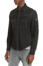 Men's Belstaff Somerfod Denim Shirt - Black