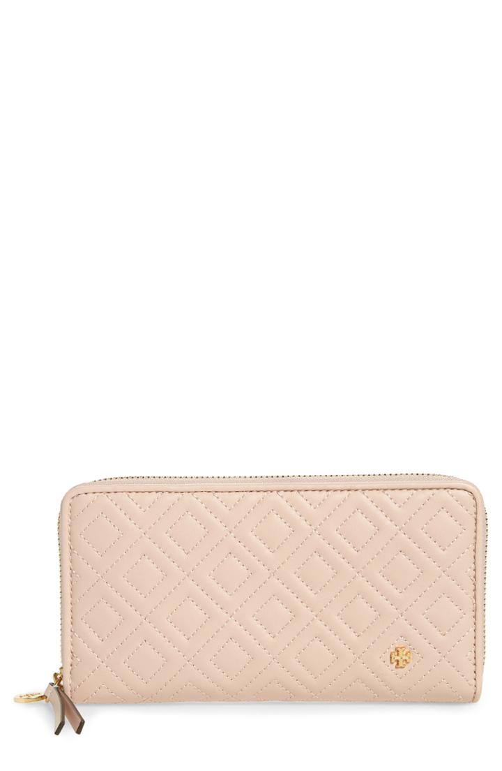 Women's Tory Burch Fleming Leather Zip Around Wallet -