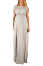 Women's Tiffany Rose Mia Maternity Gown - Metallic