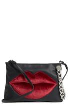 Kendall + Kylie Corey Lips Leather Clutch -