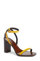 Women's Saint Laurent Loulou Ankle Strap Sandal Us / 37eu - Yellow