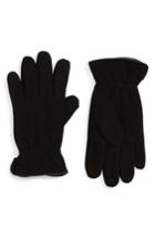 Men's Nordstrom Men's Shop Suede Thermolite Gloves - Black