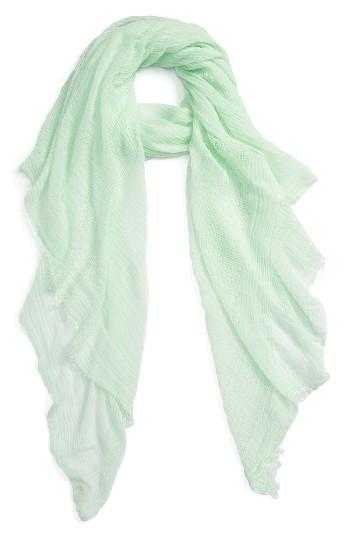 Women's Hinge Open Stitch Panel Wrap, Size - Green