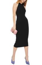 Women's Topshop Rib Knit Halter Midi Dress Us (fits Like 0) - Black