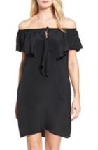 Women's Kobi Halperin Lani Off The Shoulder Silk Dress - Black