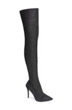 Women's Topshop Bellini Stiletto Over The Knee Boot .5us / 36eu - Metallic