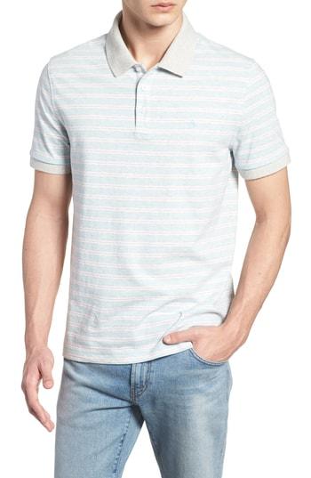 Men's Original Penguin Yarn Dye Stripe Polo - Blue