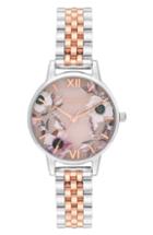 Women's Olivia Burton Floral Print Bracelet Watch, 30mm