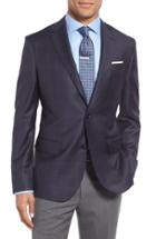 Men's John W. Nordstrom Classic Fit Check Wool Sport Coat R - Blue