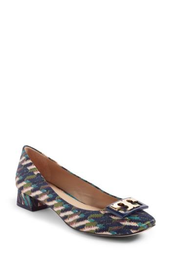 Women's Tory Burch Gigi Block Heel Pump M - Green