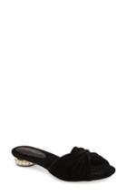 Women's Jeffrey Campbell Turbina Embellished Slide Sandal M - Black