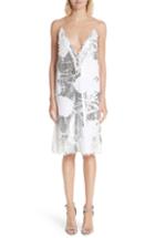 Women's Chloe Embroidered Cotton Voile Dress Us / 38 Fr - Blue