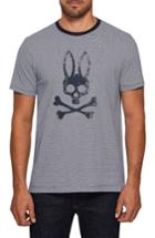 Men's Psycho Bunny Stripe Logo Graphic T-shirt (xs) - Blue