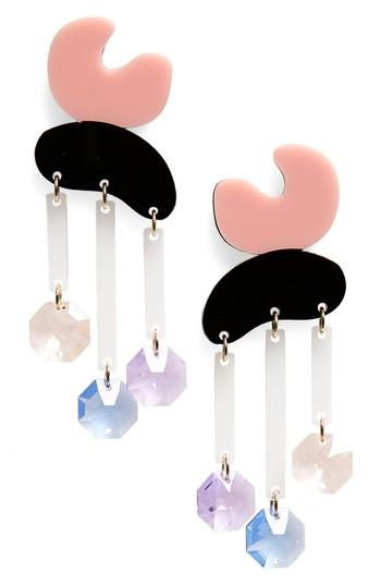 Women's Melody Ehsani Crystal Rain Statement Earrings