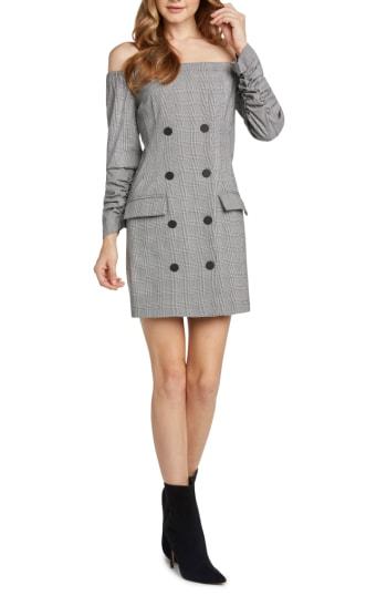 Women's Willow & Clay Plaid Off The Shoulder Dress
