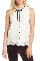 Women's Cupcakes And Cashmere Isra Lace Top - Ivory