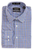 Men's Nordstrom Men's Shop Smartcare(tm) Trim Fit Check Dress Shirt - 32/33 - Brown