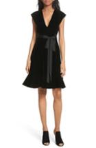 Women's Derek Lam 10 Crosby Velvet Fit & Flare Dress