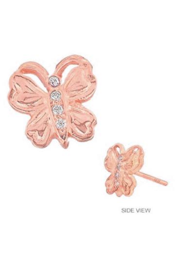 Women's Mini Mini Jewels Diamond Icon Butterfly Earring