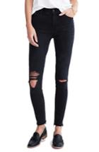 Women's Madewell High Waist Raw Hem Skinny Jeans