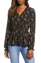 Women's Karl Lagerfeld Paris Lace Knit Pearly Necklace Top