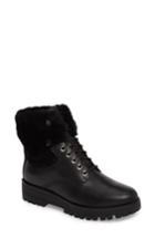 Women's Michael Michael Kors Teddy Water Resistant Boot With Genuine Shearling Trim .5 M - Black