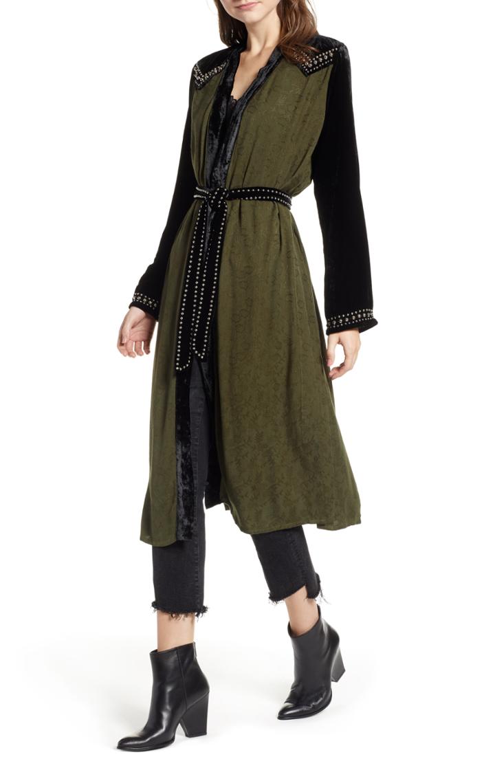 Women's New Friends Colony Modern Western Kimono /small - Green