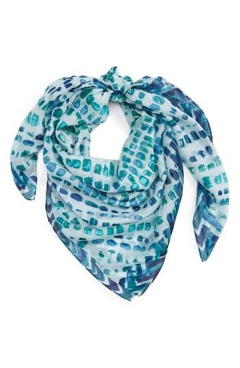 Women's Nordstrom Sunglow Dot Silk Scarf