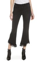 Women's Frame Le Crop Mini Boot Shredded Hem Jeans - Black
