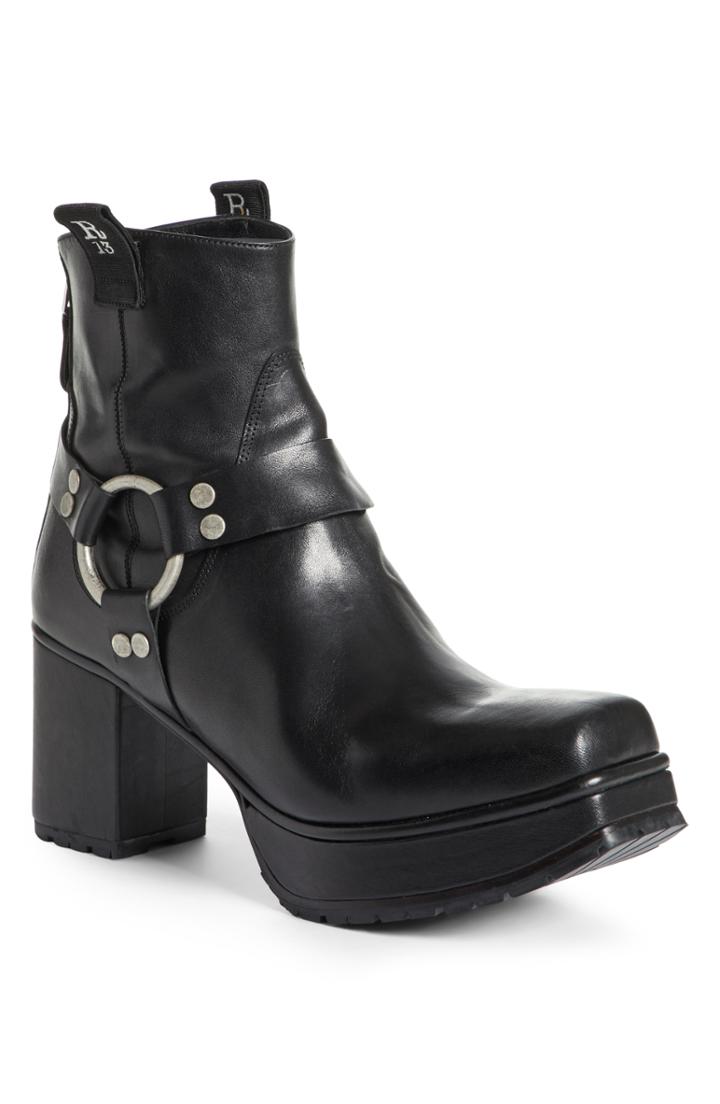 Women's R13 Ankle Harness Platform Boot Us / 37eu - Black