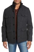 Men's Schott Nyc Wool Blend Field Jacket, Size - Grey